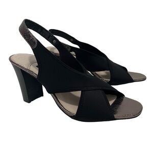 Dana Buchman size 8 1/2 med open toe heel